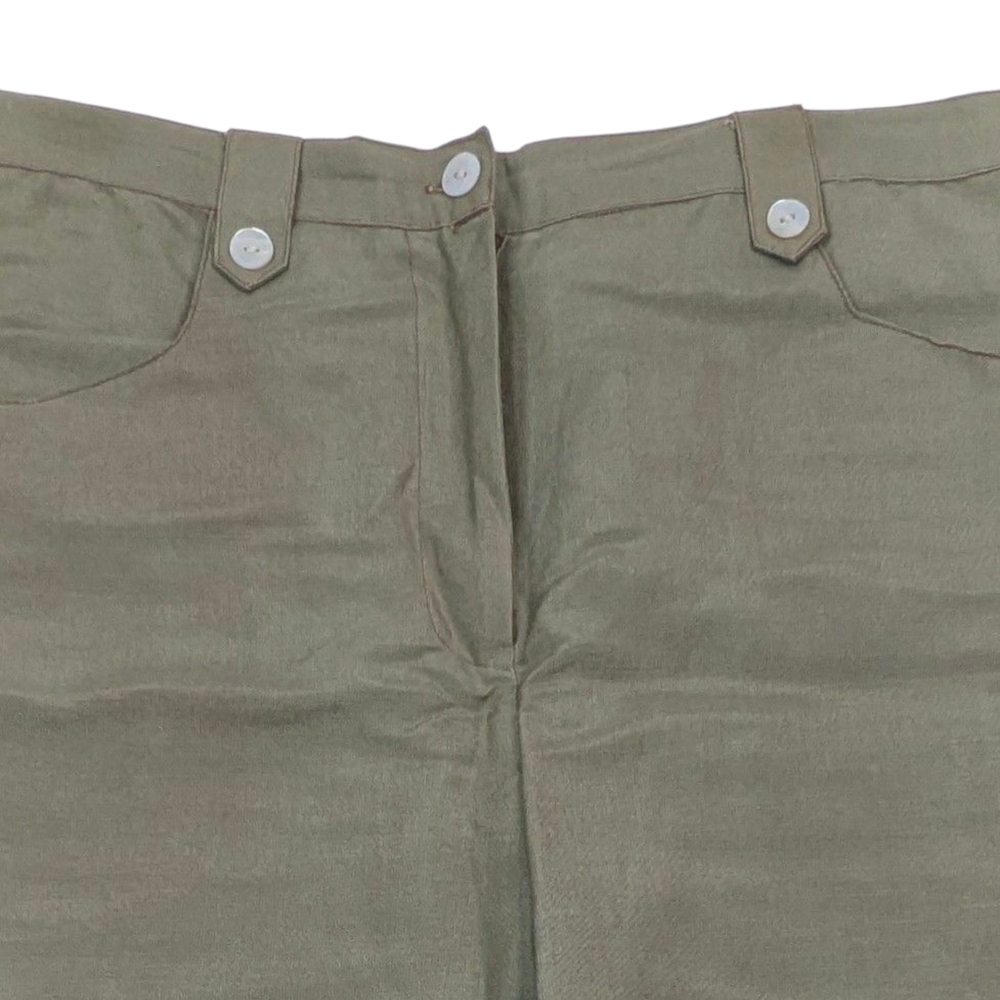Women's Olive Sleeveless Jumpsuit - Picture 9 of 16